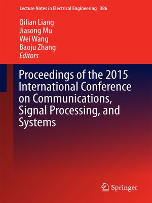 cover image of Proceedings of the 2015 International Conference on Communications, Signal Processing, and Systems